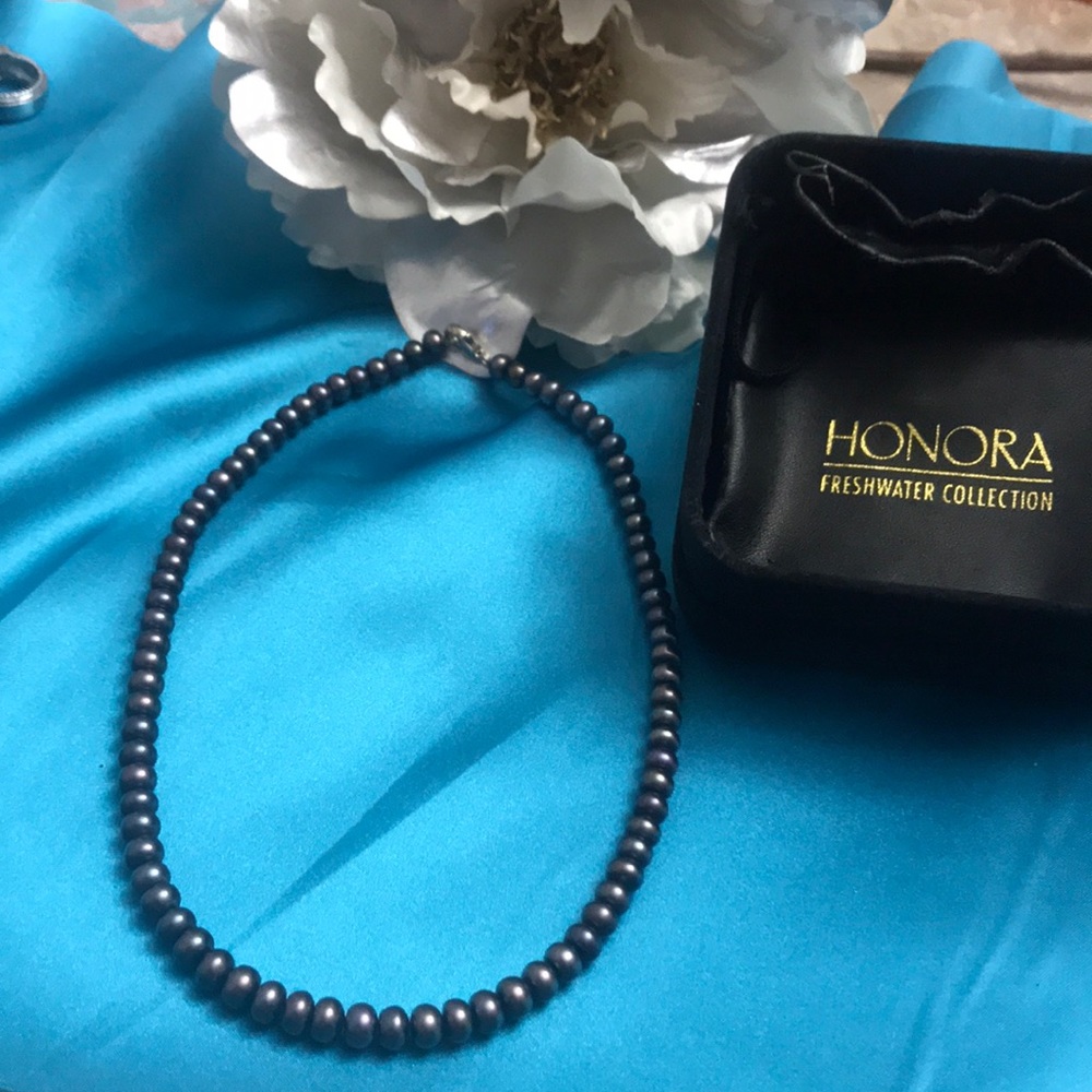HONORA BLACK FRESHWATER Pearl Necklace